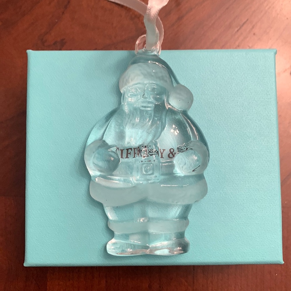 Authentic Tiffany & Co Crystal Christmas ornament in excellent condition